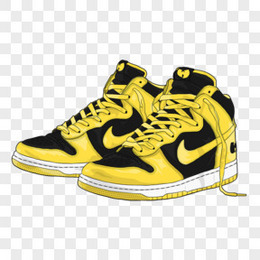 耐克球鞋卡通手繪PNG圖片的魅力